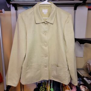 Koret Ladies Blazer Jacket Sage Green - Suede Feel  - Size 12